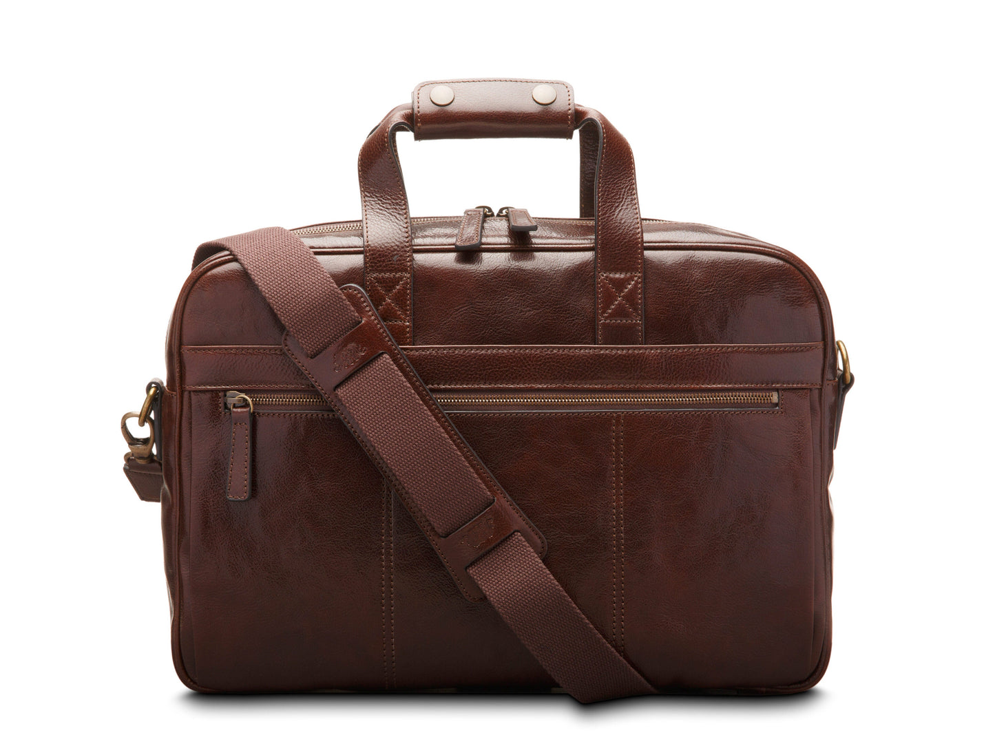 Bosca Firenze Single Gusset Stringer Dark Brown