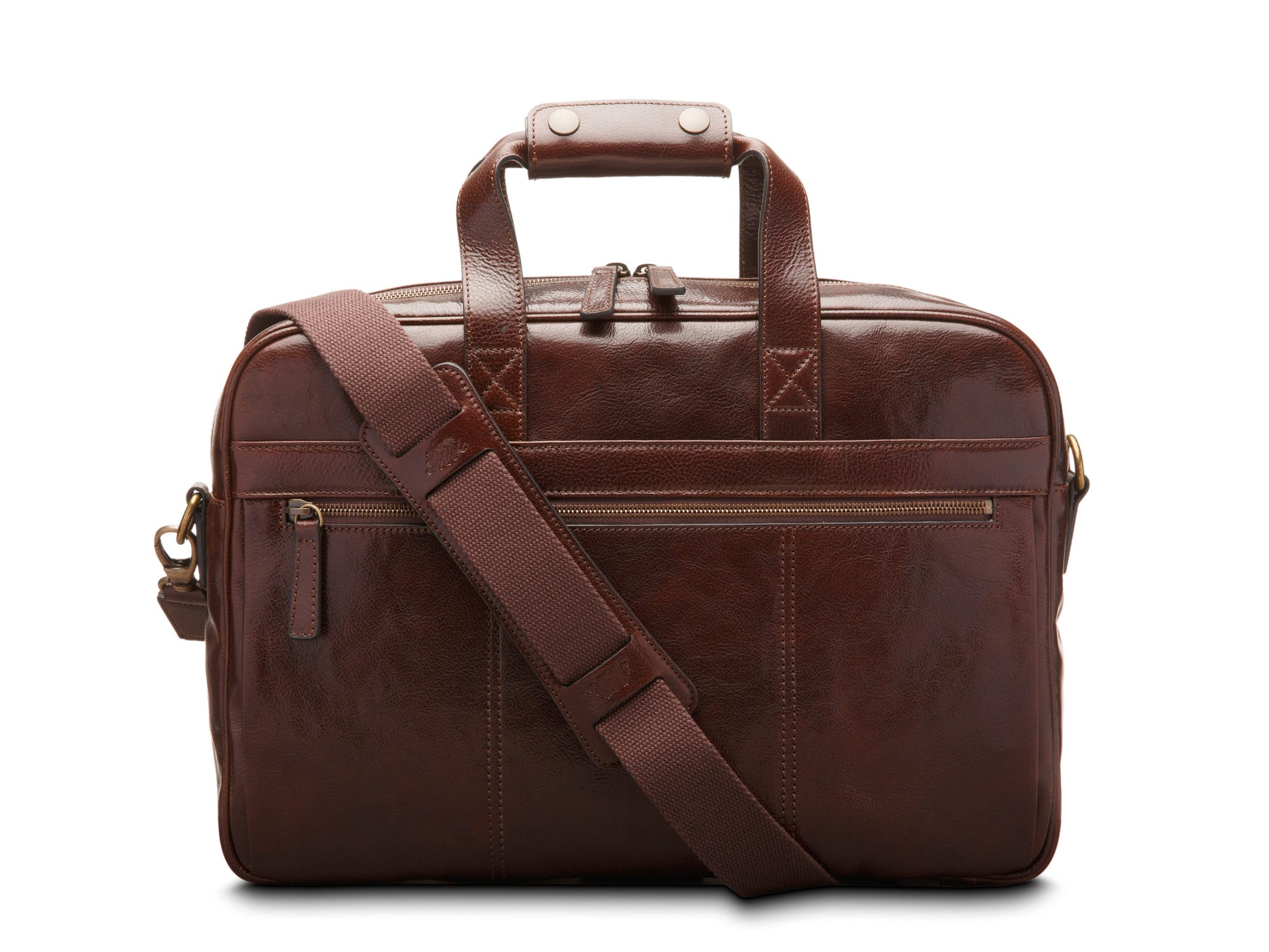 Bosca Firenze Single Gusset Stringer Dark Brown