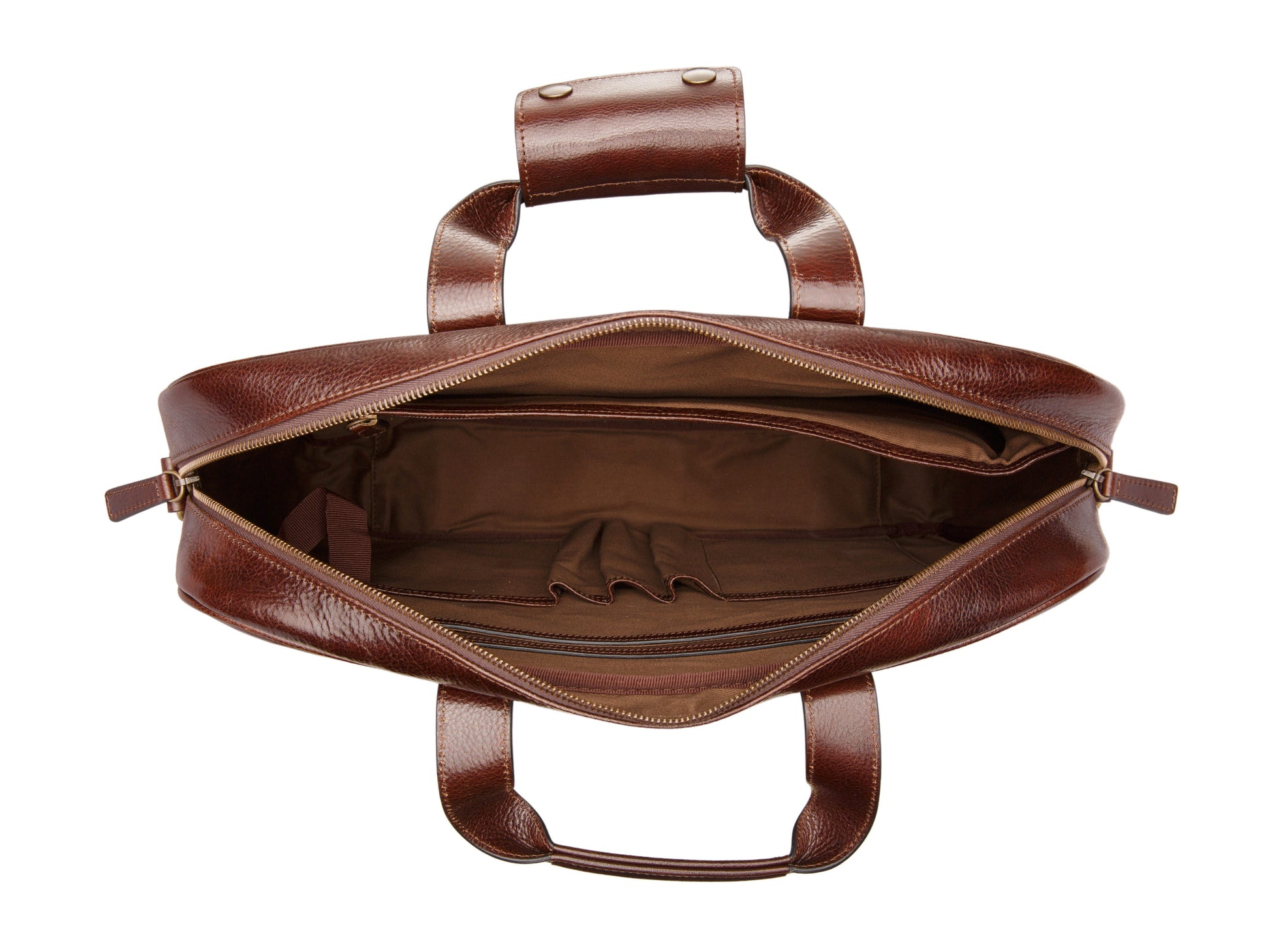 Bosca Firenze Single Gusset Stringer Dark Brown
