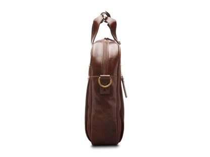Bosca Firenze Single Gusset Stringer Dark Brown
