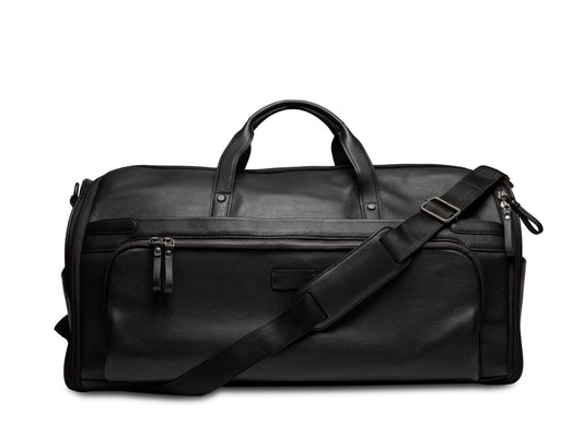 Bosca Nappa Soft Hybrid Garment/Duffle Bag Black