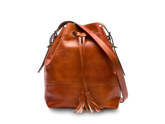 Bosca Classic Bucket Bag  Amber
