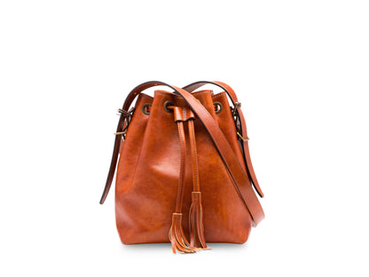 Bosca Mini Bucket Bag  Amber