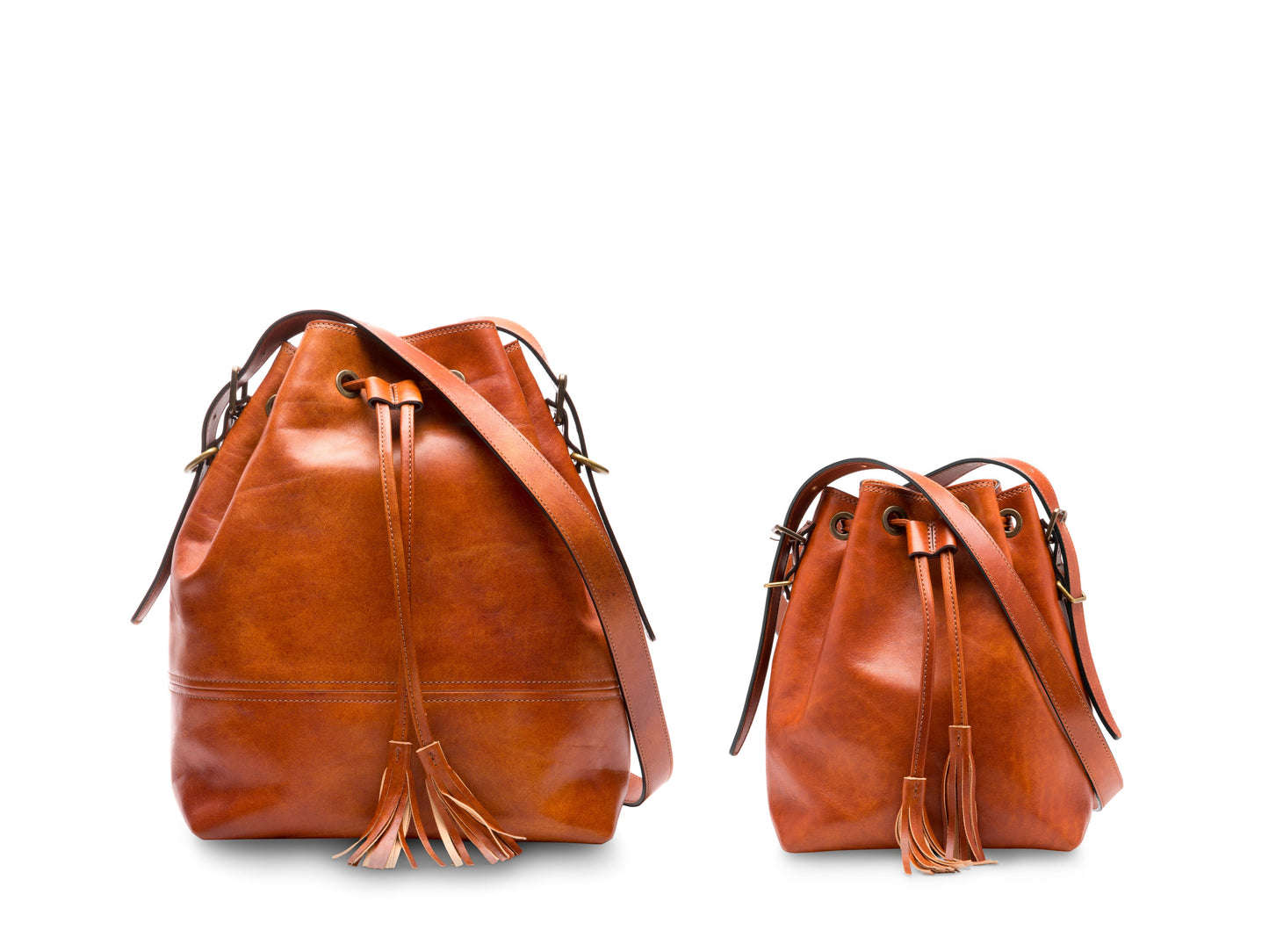 Bosca Mini Bucket Bag  Amber