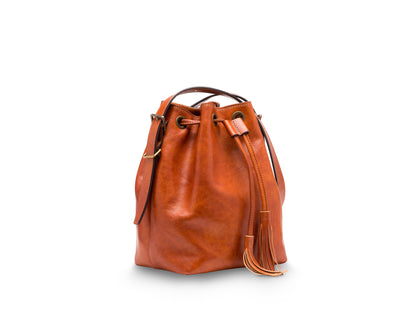 Bosca Mini Bucket Bag  Amber