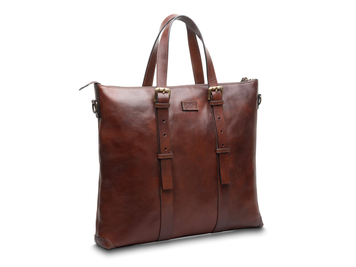 Bosca Brenta Tote  Dark Brown