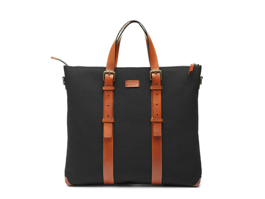 Bosca The Brenta Tote - Dolce Marina Italia Collection Black/Amber