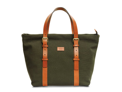 Bosca Dolce Marina Emma Carry-All Tote Green/Amber