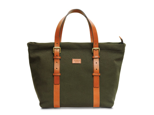 Bosca Dolce Marina Emma Carry-All Tote Green/Amber