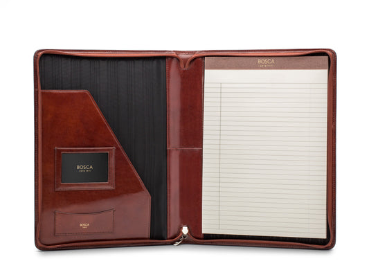 Bosca Old Leather Zip Around Portfolio Black