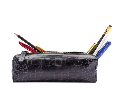 Bosca Vintage Crocco Pencil Pouch  Vintage Crocco