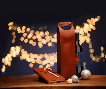 Bosca Vachetta Travel & Gift Bag for One Wine Bottle Vachetta