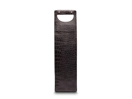 Bosca Vintage Crocco Single Wine Bottle Case Vintage Crocco