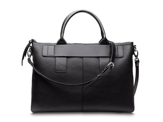 Bosca Monfrini Luna Super-Slim Zip-Top Brief Black