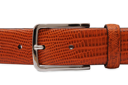 Bosca Bergamo Belt Cognac