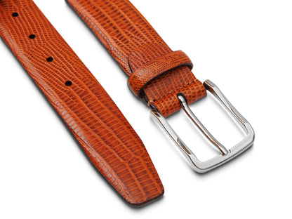 Bosca Bergamo Belt Cognac