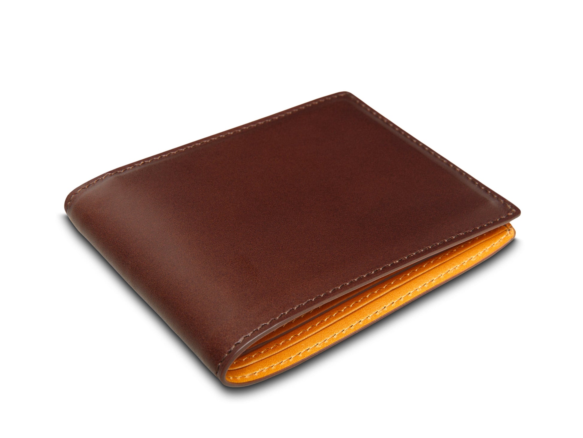 Bosca Italo Contrast 8 Pocket Wallet Dark Brown/Tan