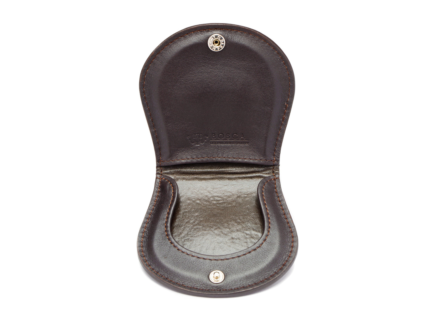 Bosca Essentials Coin Purse 320 - Bosca Dark Brown