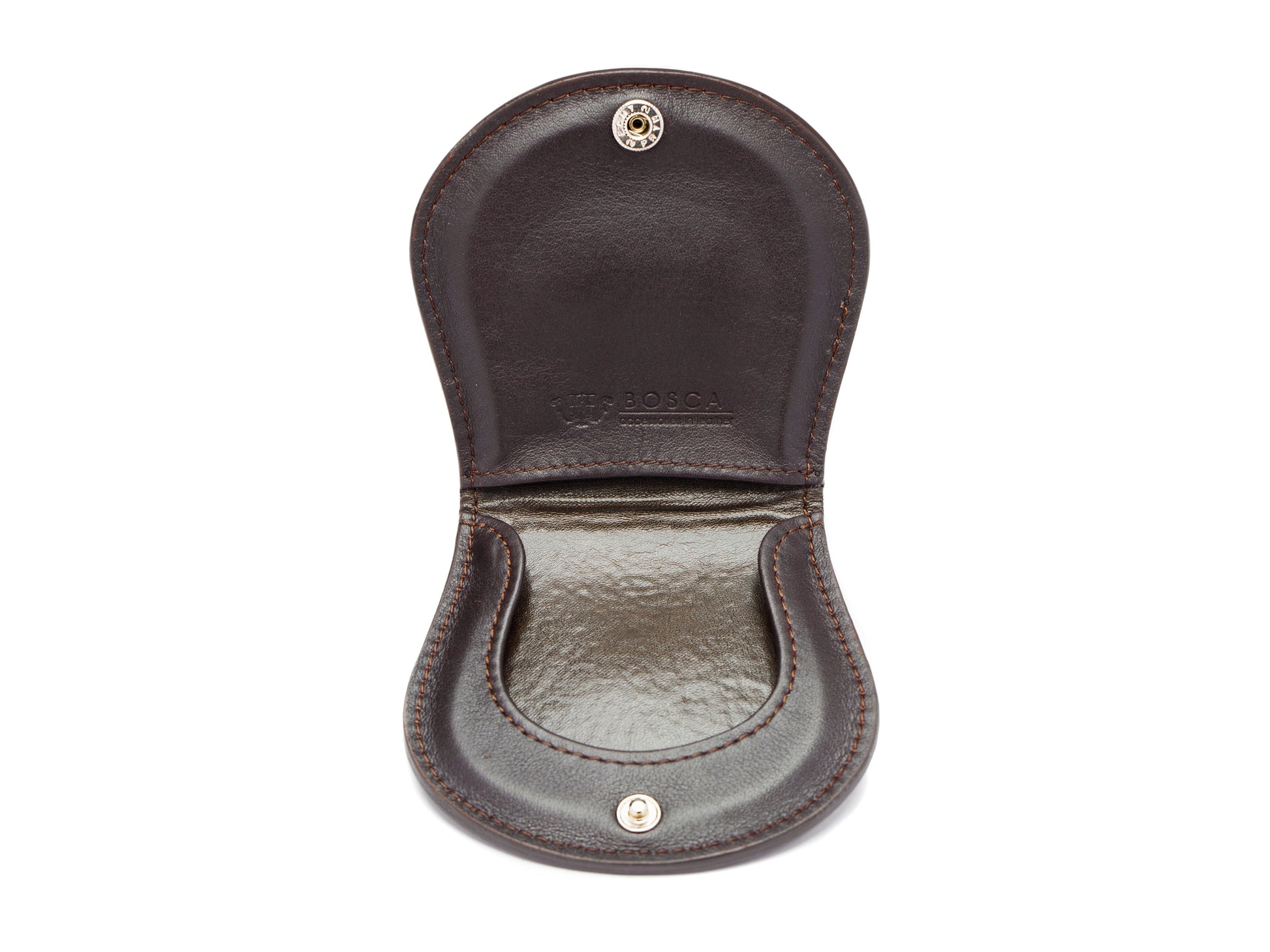 Bosca Essentials Coin Purse 320 - Bosca Dark Brown