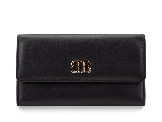 Bosca Nappa Vitello Slim Credit Case Black